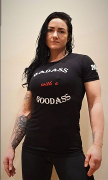 T-shirt Badass gummigrip lady
